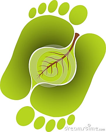Foot leaf Vector Illustration