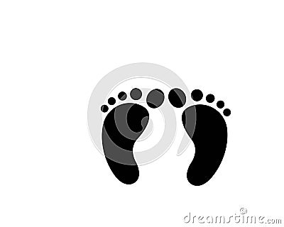 foot logo icon vector Vector Illustration