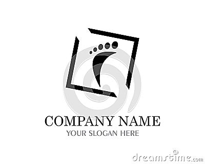 foot logo template Vector Illustration