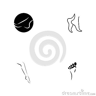 foot Logo Template vector icon Vector Illustration