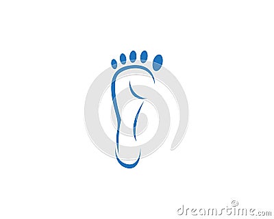 Foot logo vector template Vector Illustration