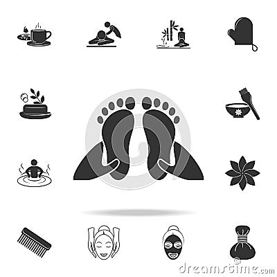foot massage icon. Detailed set of SPA icons. Premium quality graphic design. One of the collection icons for websites, web design Stock Photo