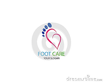 Foot Massage Logo Template Design Vector, Emblem, Design Concept, Creative Symbol, Icon Stock Photo