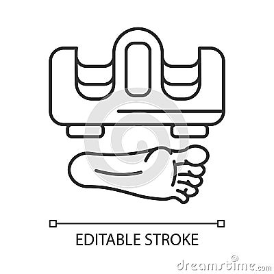 Foot massager linear icon Vector Illustration