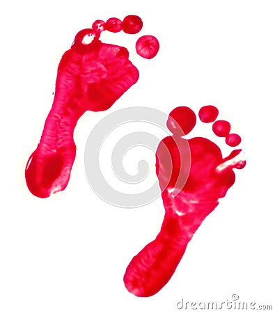 Foot Print Stock Photo