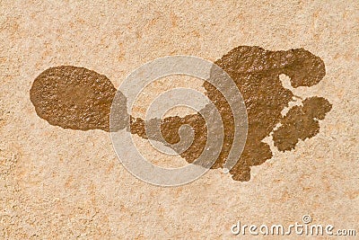 Foot Print Stock Photo