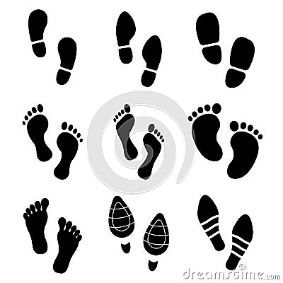 Foot print icon Vector Illustration