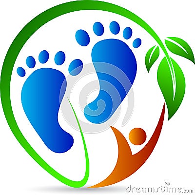 Foot print Vector Illustration