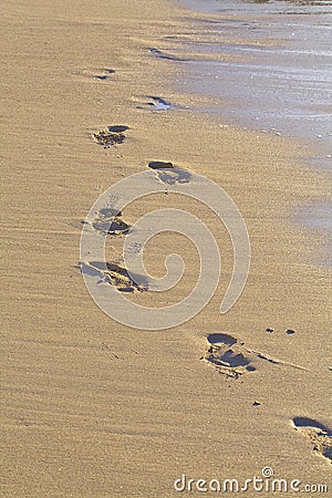 Foot prints Stock Photo