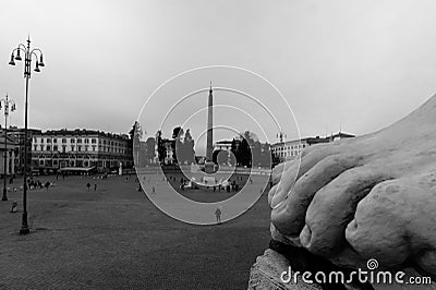 The foot of Rome Stock Photo