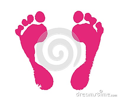 Foot silhouette Vector Illustration