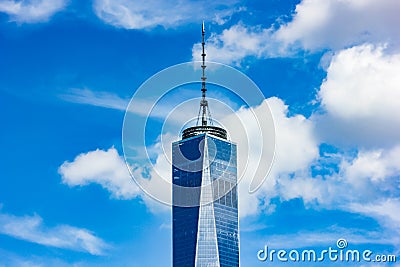 408 foot Spire of the tallest building in the western hemisphere Editorial Stock Photo