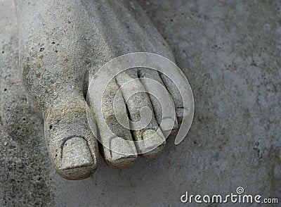 Foot of Statue Stock Photo