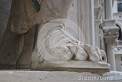 Foot of the Statue Stock Photo