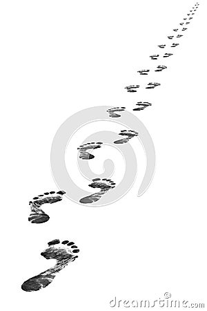 Foot steps Stock Photo