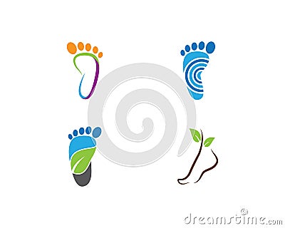 Foot therapist logo vector Vector Illustration