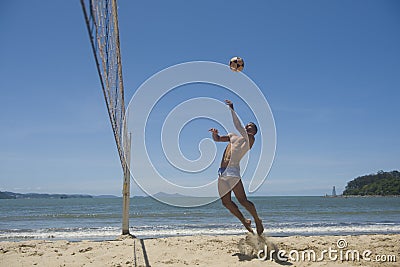 Foot Volley in south Brazil Editorial Stock Photo