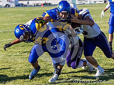 Football Action Editorial Stock Photo