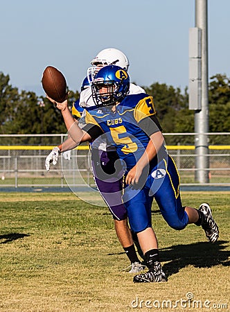 Football Action Editorial Stock Photo