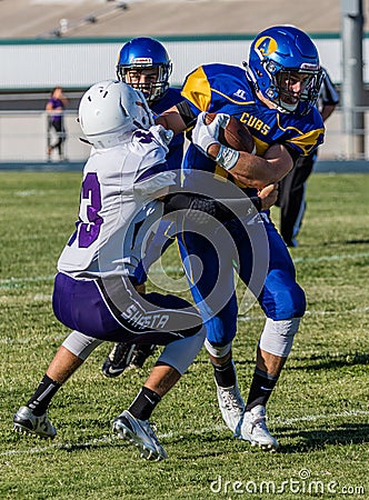 Football Action Editorial Stock Photo