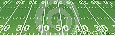 American football field Vector Illustration