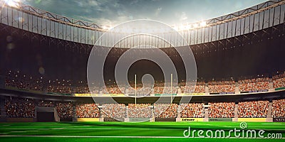 Football Arena Stadium Day Stock Photo