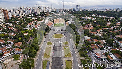 Football around the world, Pacaembu Stadium Sao Paulo Brazil Editorial Stock Photo