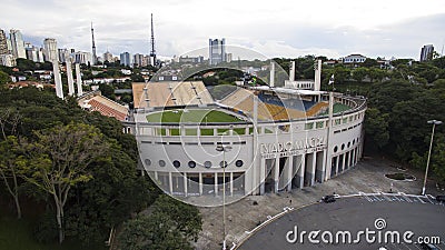 Football around the world, Pacaembu Stadium Sao Paulo Brazil Editorial Stock Photo