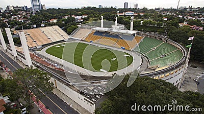 Football around the world, Pacaembu Stadium Sao Paulo Brazil Editorial Stock Photo