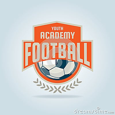 Football badge logo template design,soccer team Vector Illustration