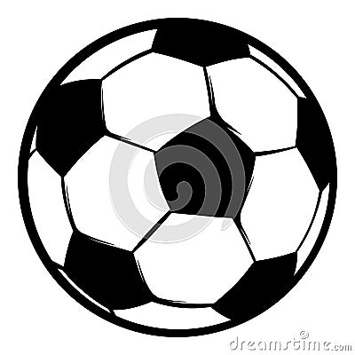 Football ball icon, icon cartoon Vector Illustration