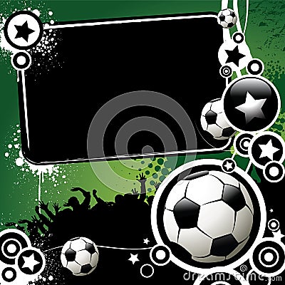 Football banner Vector Illustration