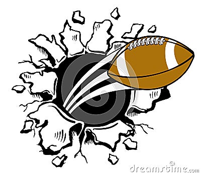 Football Blowout Vector Illustration