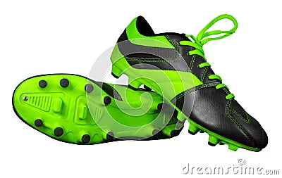 Football boots isolated Stock Photo