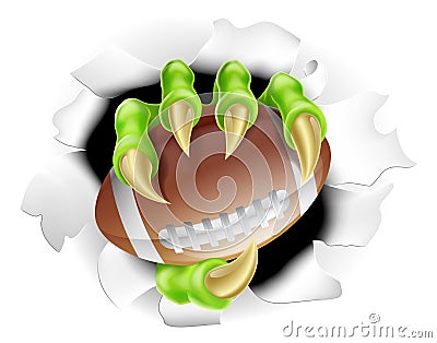 Football Claw Vector Illustration