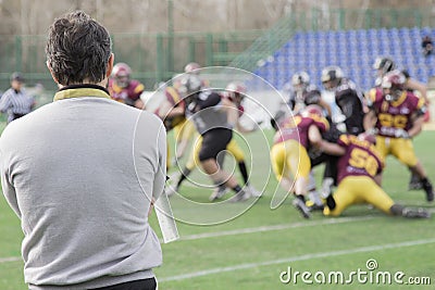 Football coach Stock Photo