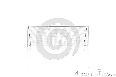 Football concept showing empty football goal posts Stock Photo
