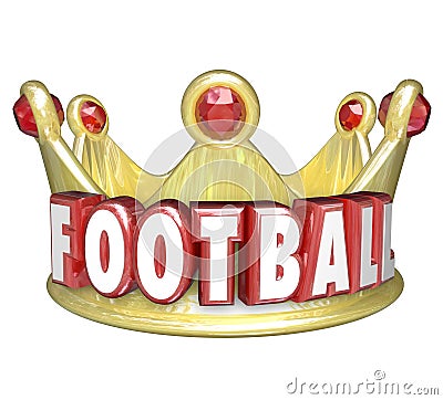 Football Crown Best Player Team WInner Victory Top Competitor Stock Photo
