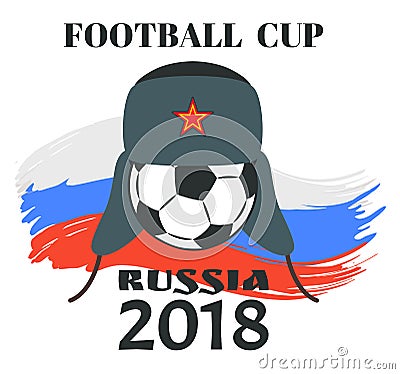 Football Cup Russia Poster Vector Illustration Vector Illustration