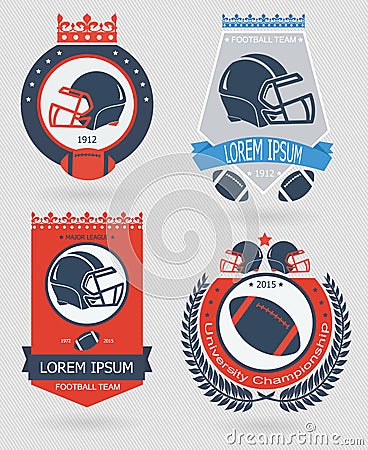 Football emblems Vector Illustration