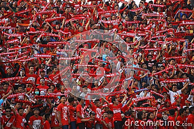 Football fans Editorial Stock Photo