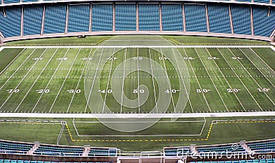 Football Field Stock Photo