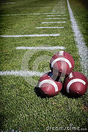 Football Field Stock Photo