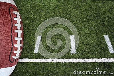 Football and field Stock Photo