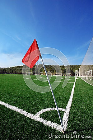 Football field Stock Photo