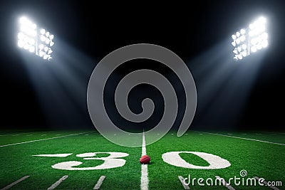 Football field Stock Photo