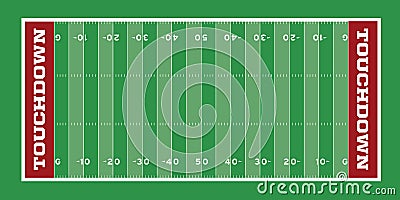 Football Field Illustration Vector Illustration