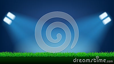 Football field light Vector Illustration