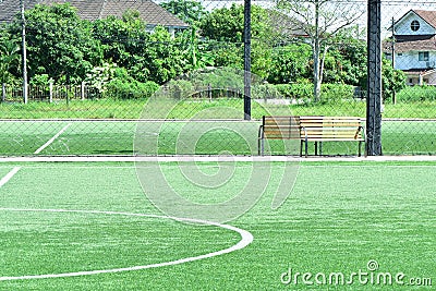 Football field net Stock Photo