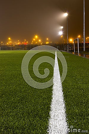 Football field Stock Photo